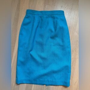 Karen Scott Vibrant Blue/turquoise Pencil Skirt